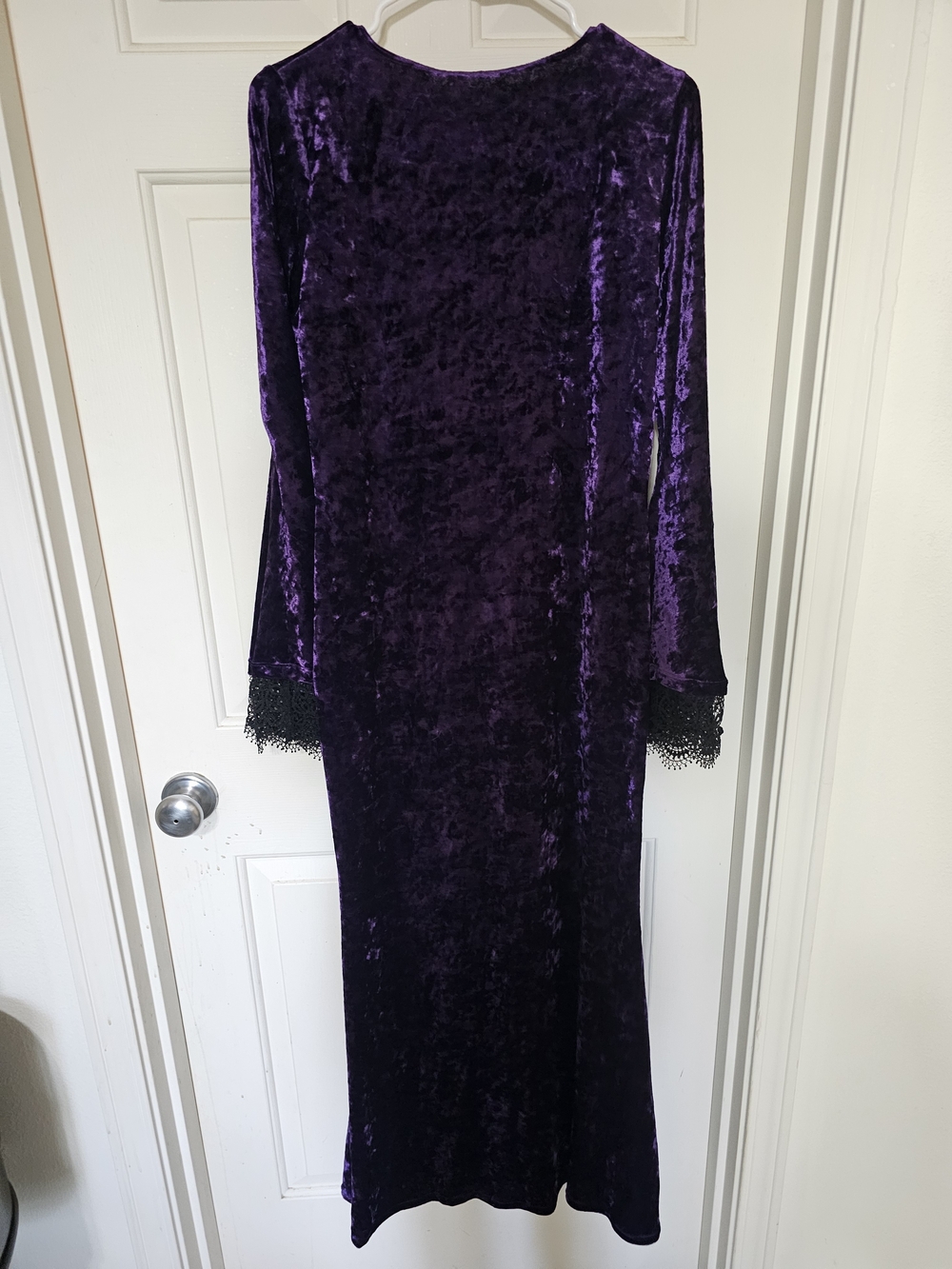 BlackMilk Purple Crushed Velvet Maxi Dress - Picture 2 of 5